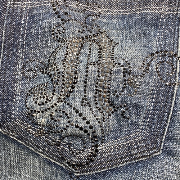 Antik Denim Original Vintage Crystal Logo CottonStretch Jeans NeverUsed - Picture 14 of 16